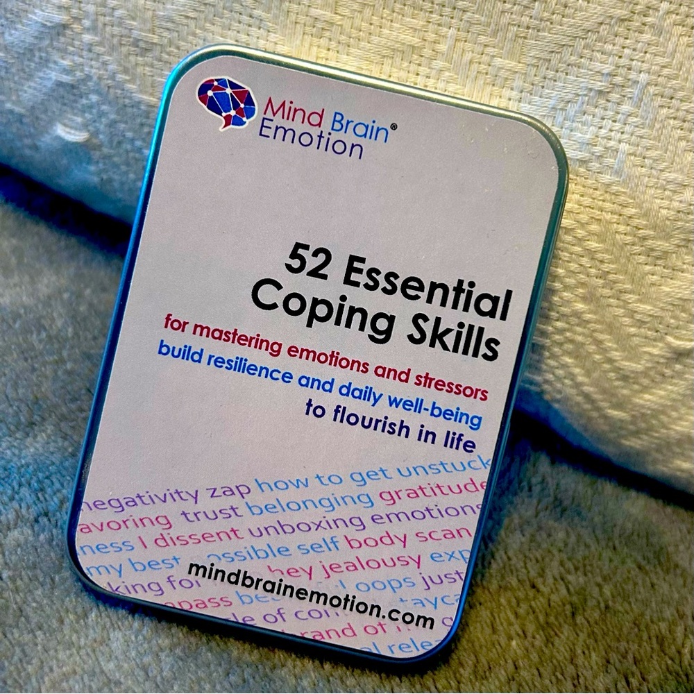 52 Essential Coping Skills Cards Stress Resilience, Emotional Therapy Games